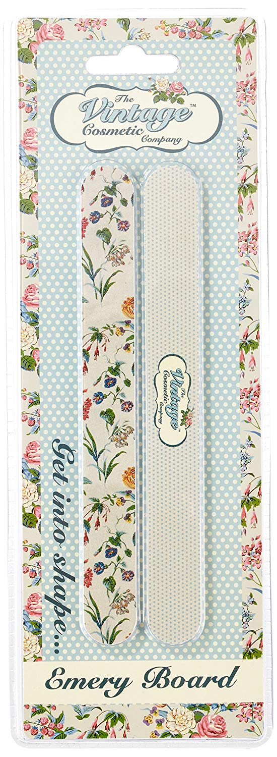 The Vintage Cosmetic Company Twin Pack Emery Boards, Floral - ADDROS.COM
